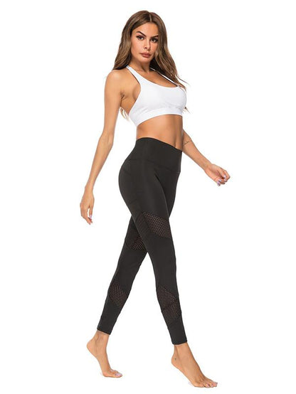 Hollow Mesh Yoga Leggings