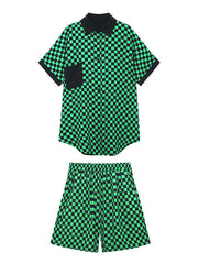 GREEN PLAID