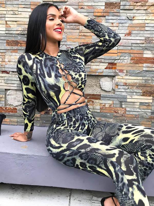 Sexy Printed Yoga Jumpsuits