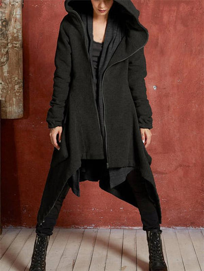Fashion Solid Color Long Sleeves Outwears Tops