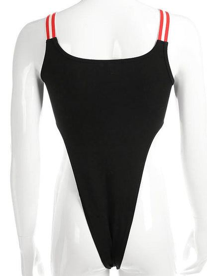 Buckle Graphic Printed Bodysuits