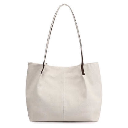 new autumn and winter versatile canvas handbag leisure tote bag simple handbag large capacity shoulder bag handbag