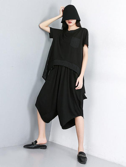 Asymmetric Split-joint T-Shirt