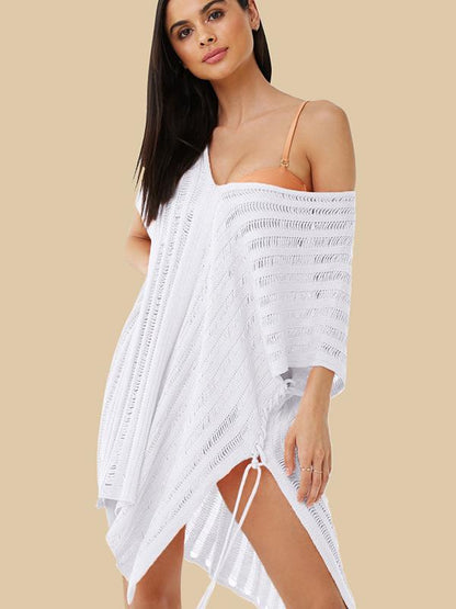 Sexy Hollow Split-side Cover-ups Swimwear