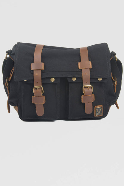 Canvas Multifunctional Leisure Shoulder Bag Backpack Messenger