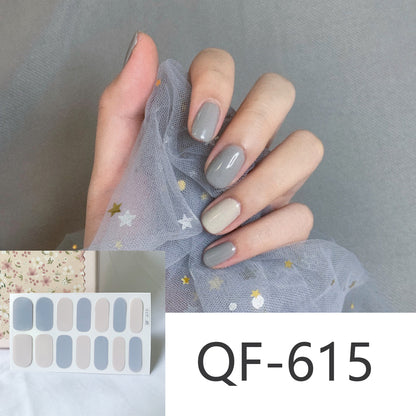 Milk pattern in autumn PRESS ON NAILS