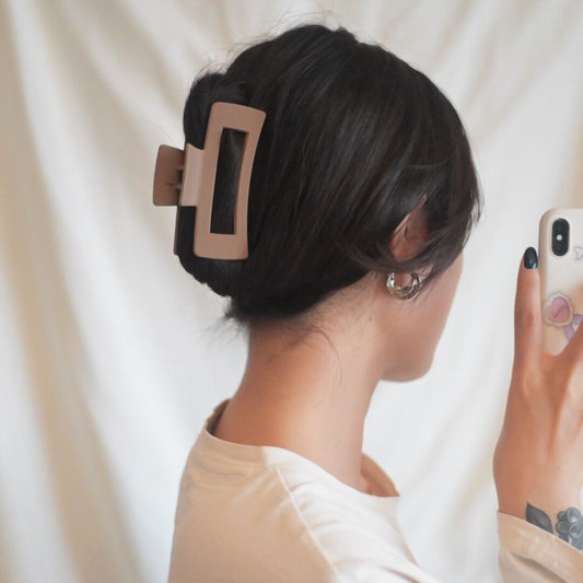 Vintage Frosted Hair Clips