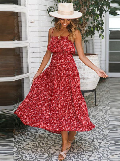 New Bohemian floral dress