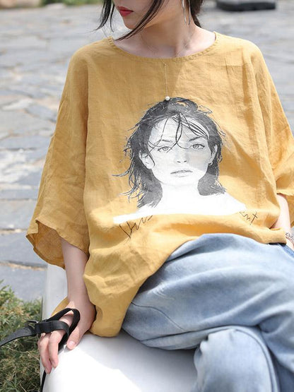 Original Printed Portrait T-Shirt