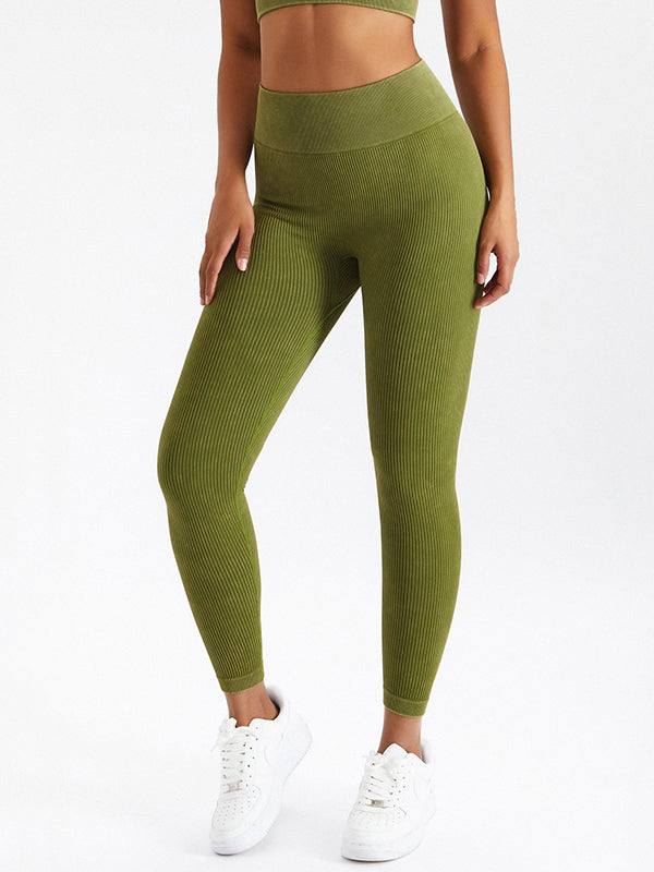 4 Colors Seamless Breathable High Waisted Sports Yoga Leggings