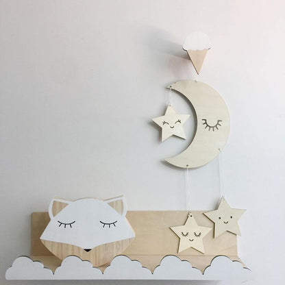 Eyelash Moon Star Hanging Ornament Home Decoration