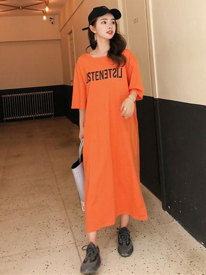 Super Loose Split-side Long Dress