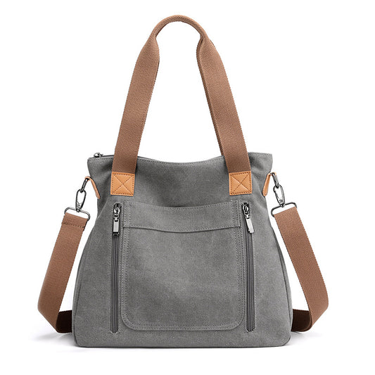 Cross bag women's 2020 new versatile portable large capacity women's BAG canvas bag women's casual shoulder bag women's bag