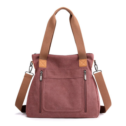 Cross bag women's 2020 new versatile portable large capacity women's BAG canvas bag women's casual shoulder bag women's bag