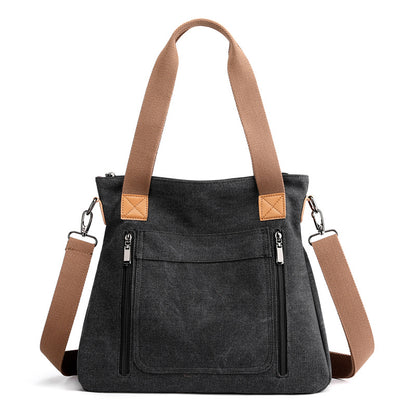 Cross bag women's 2020 new versatile portable large capacity women's BAG canvas bag women's casual shoulder bag women's bag