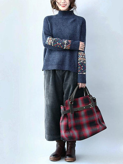 Comfortable Casual Printed Sweater