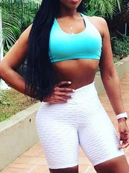 Sexy Chic Jacquard Yoga Shorts