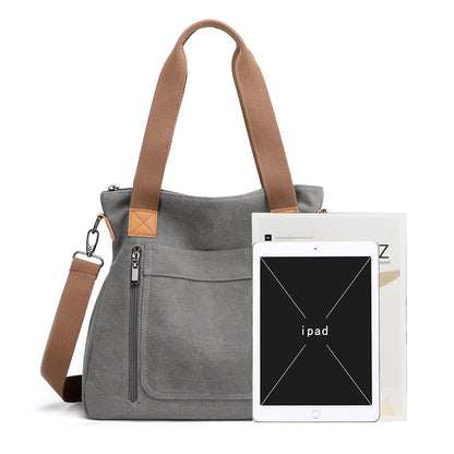 Cross bag women's 2020 new versatile portable large capacity women's BAG canvas bag women's casual shoulder bag women's bag