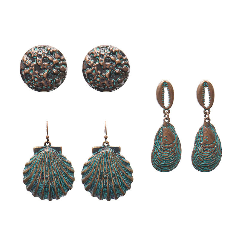 Bohemian tassel flower earrings