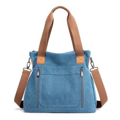 Cross bag women's 2020 new versatile portable large capacity women's BAG canvas bag women's casual shoulder bag women's bag