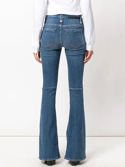 Flared Bandage Jean Pants Bottoms