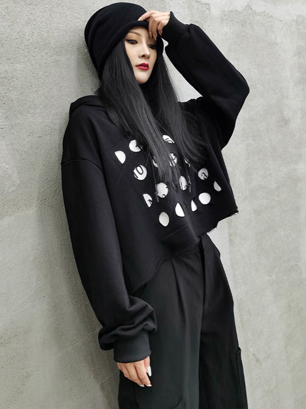 Original Split-Joint Long Sleeves Drawstring Hoodies