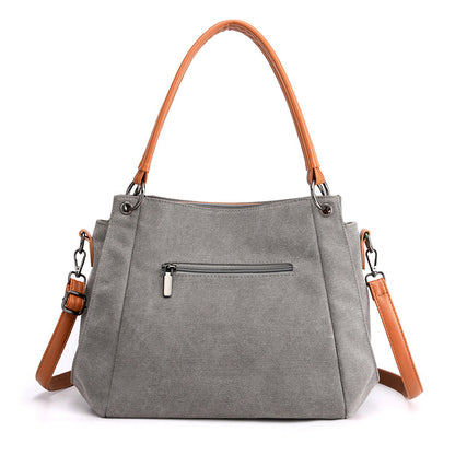 Simple cloth bag, sail cloth bag, new student literature and Art Cross bag, large capacity women's bag, canvas bag, women's shoulder bag