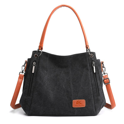 Simple cloth bag, sail cloth bag, new student literature and Art Cross bag, large capacity women's bag, canvas bag, women's shoulder bag