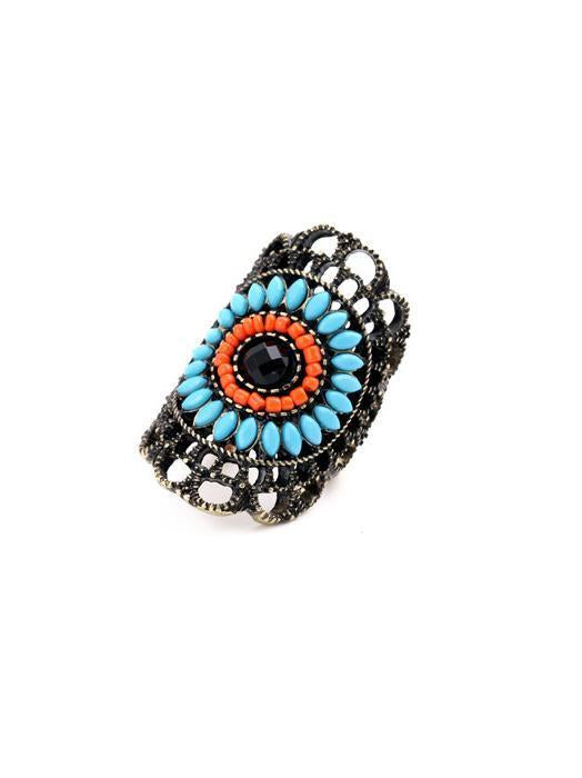 Pretty Vintage Hollow Beads Rings Accessories