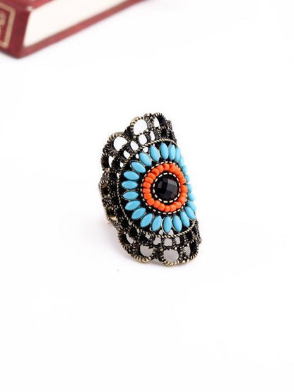 Pretty Vintage Hollow Beads Rings Accessories