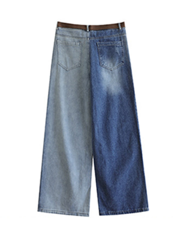 Casual Gradient Wide Leg Jean Pants
