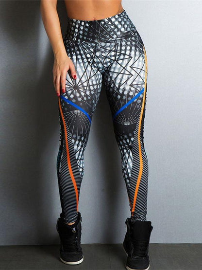 Printed Wide Waistband Leggings
