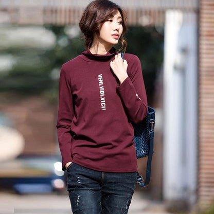 Fashion High Collar Women Shirt