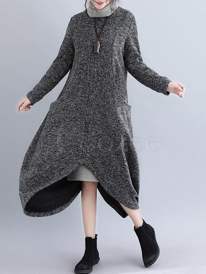 Loose Cropped Hemline Outwear