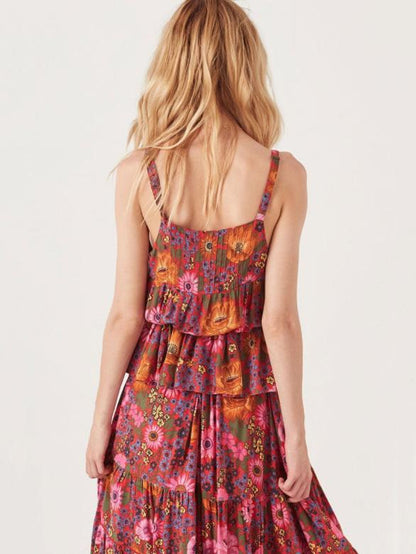 Printed Lace-up Tanks