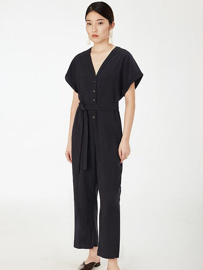 Original Solid Bandage Light Maturity Jumpsuits
