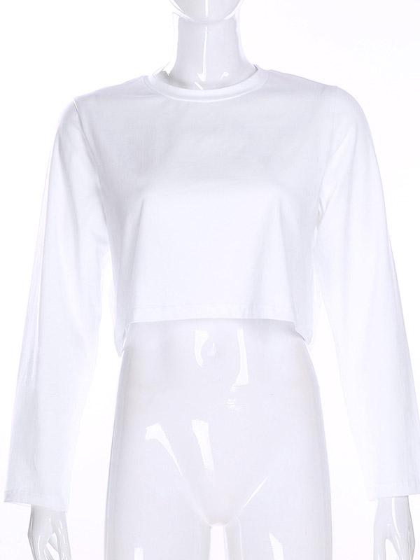 Simple Solid Loose Casual T-Shirt