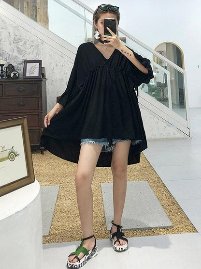 Summer Loose A-line High-low Dress