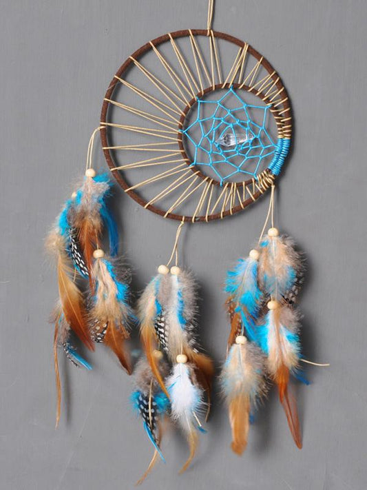 Indian Double Ring Feather Decoration Accessories