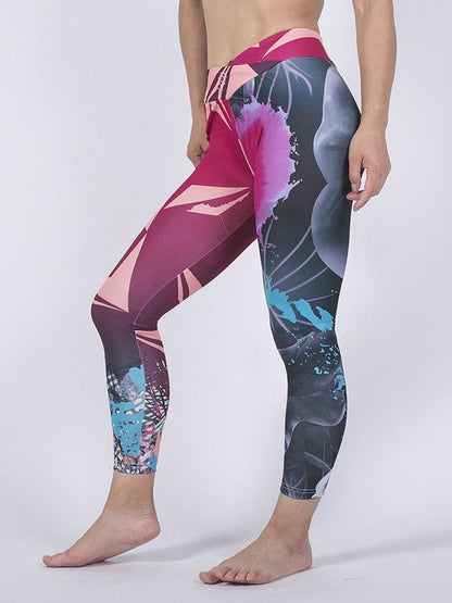 Fashion Multi-color Fitness Sports Leggings