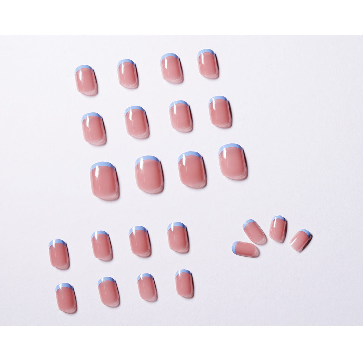 Jelly purple blue PRESS ON NAILS