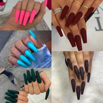 Pure color ballet PRESS ON NAILS
