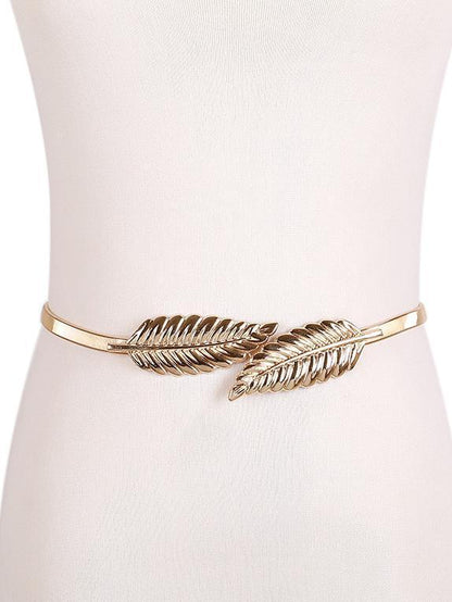 Popular Elastic Leaf Waist Chain Accessories