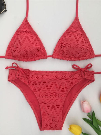 Sexy Triangle Hater-neck Bikinis Swimwear
