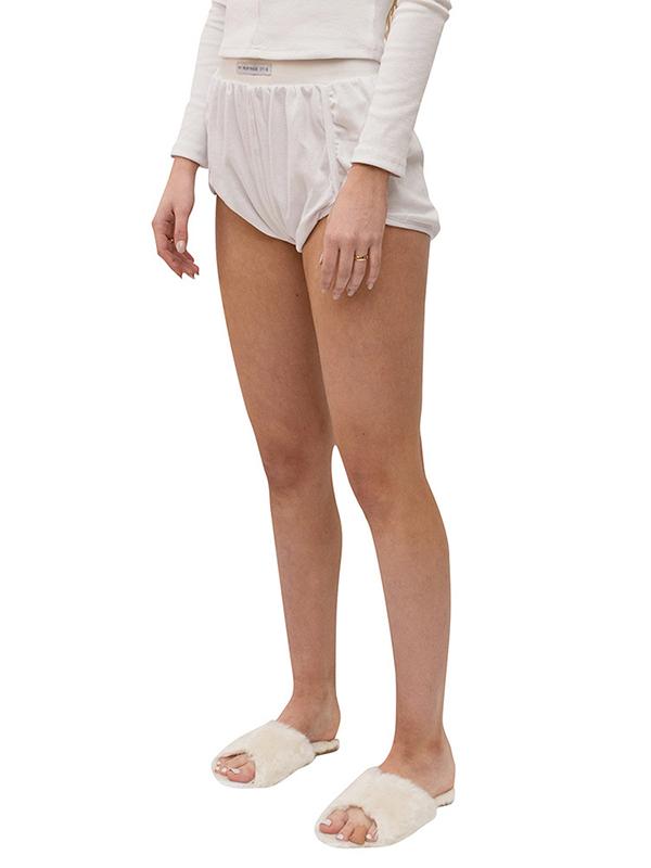 Casual Solid Color Loose Cropped Shorts