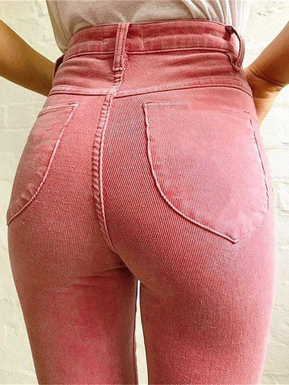 Bohemia Rose Printed Bell-bottoms Casual Pants