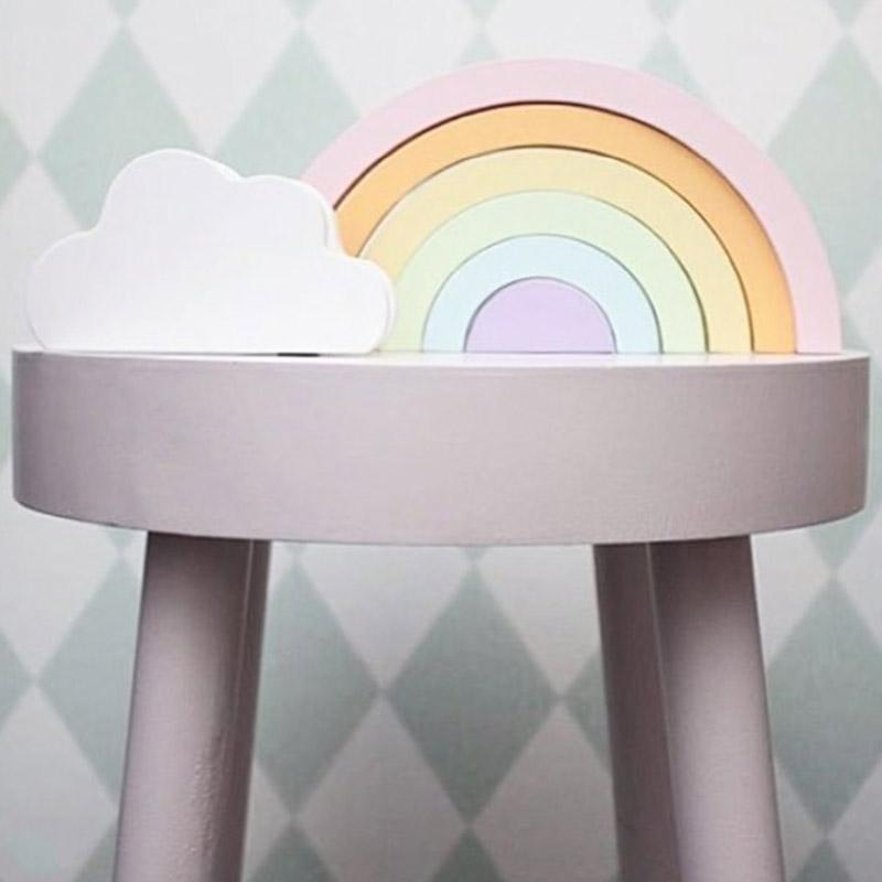 INS Macaron Rainbow Embossment Home Decoration