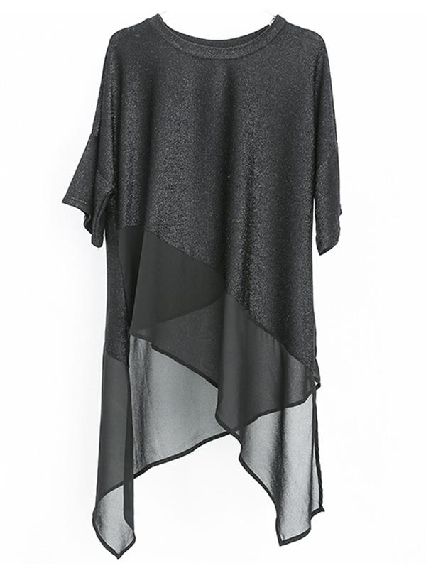 Casual Irregular Chiffon Tops