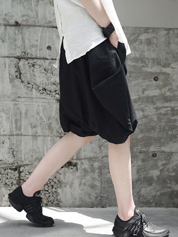 Stylish Solid Color Knickerbockers Shorts Bottoms