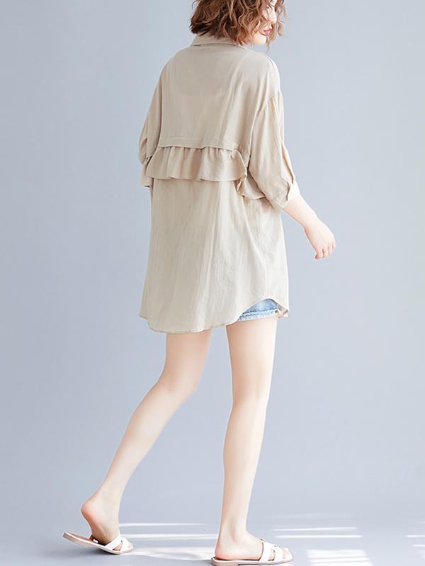 Loose Stringy Selvedge Light Blouse Shirt